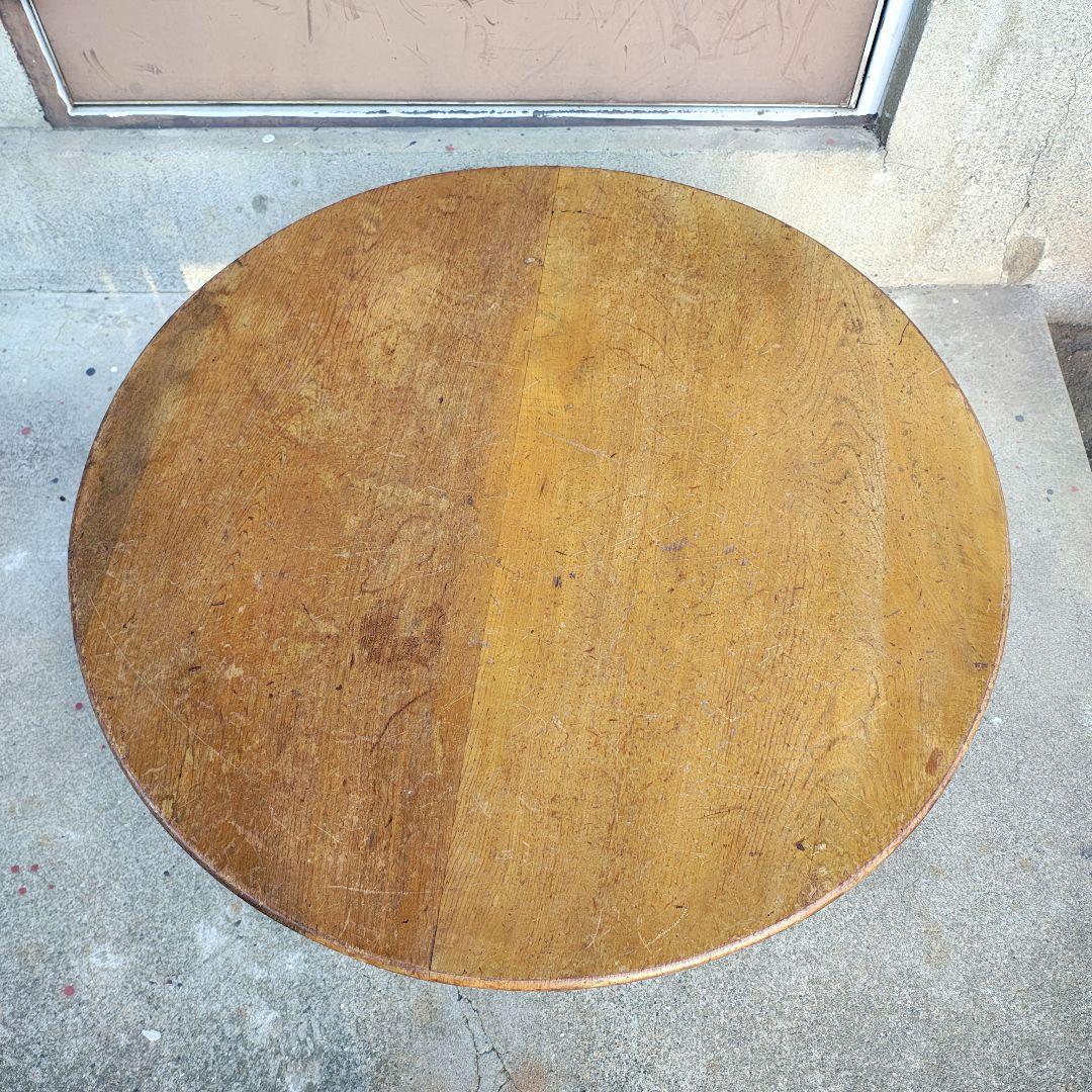 木製　卓袱台　ちゃぶ台　折り畳み　古家具　レトロ