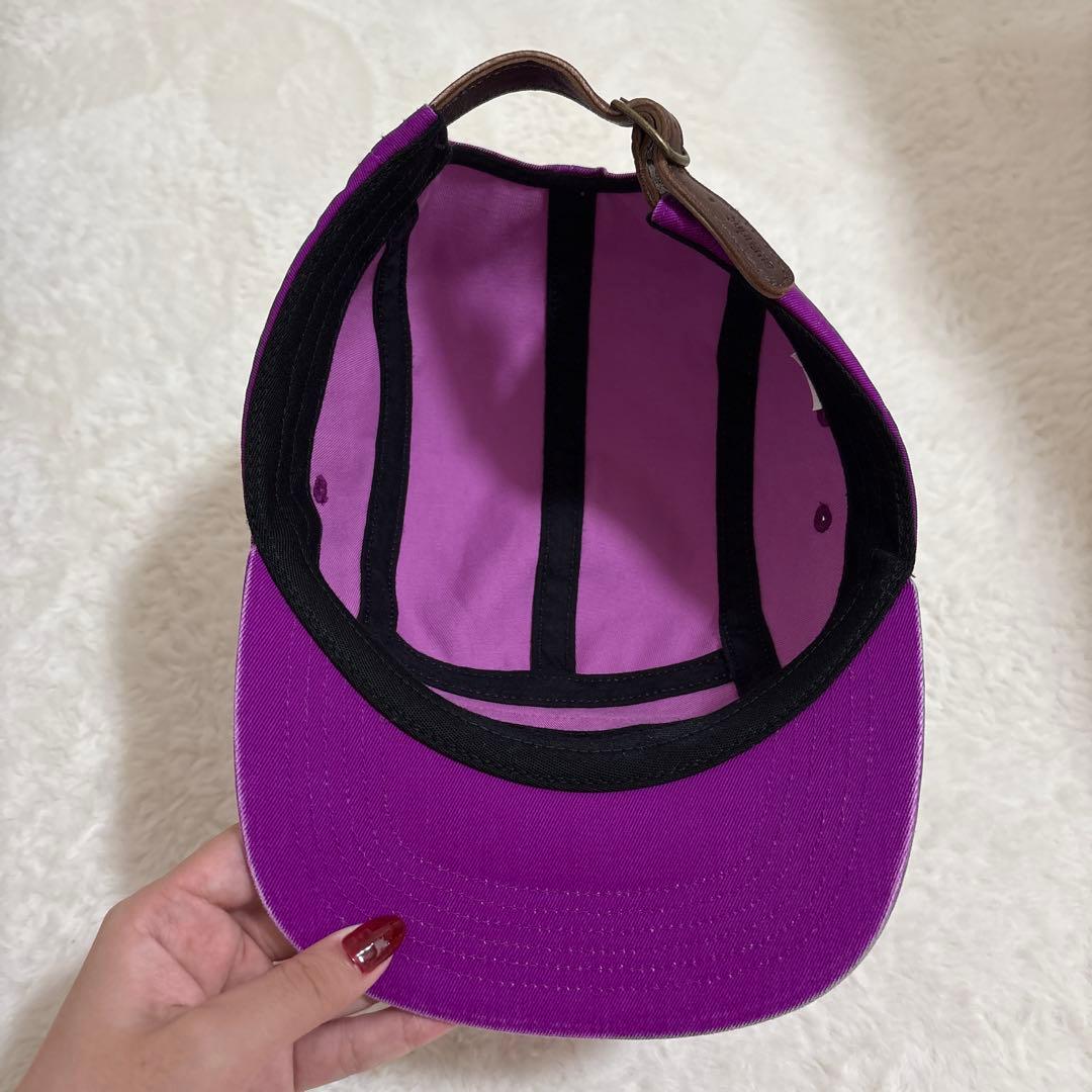 Supreme パープル キャップ