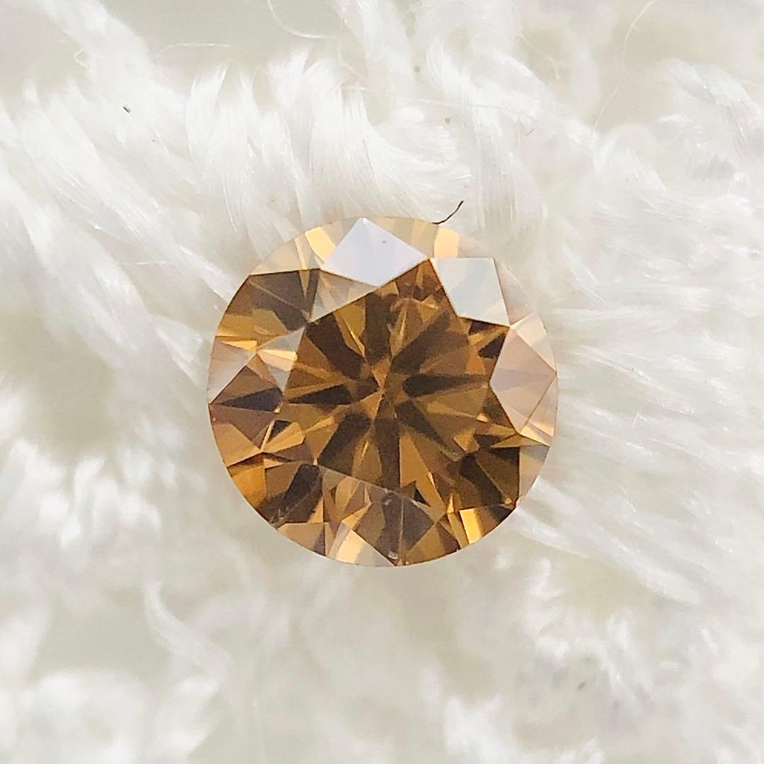 アクセサリー 0.162ct F.D.Brownish Yellow Orange SI-2
