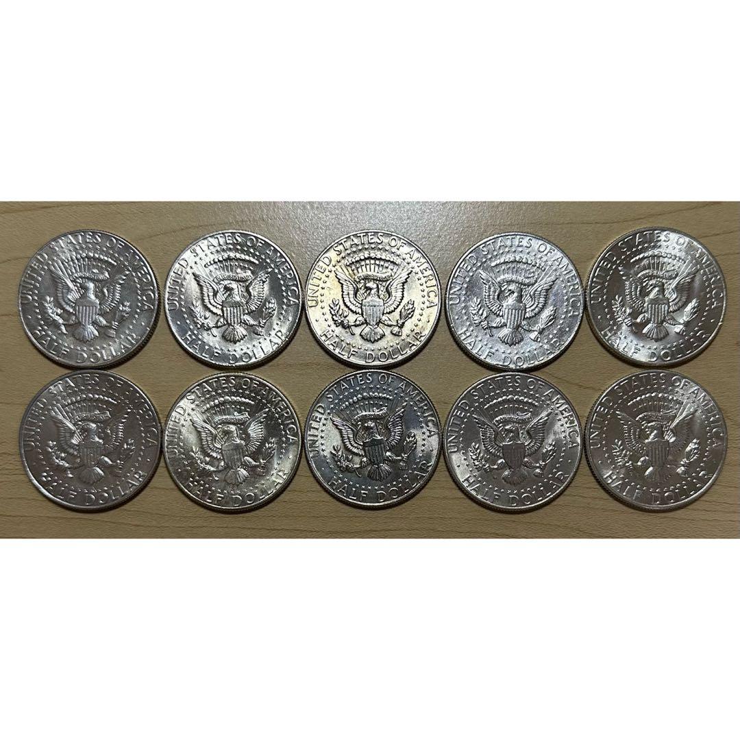 1964年 ケネディ ハーフダラー 10枚 シルバー 銀貨 銀品位90 c