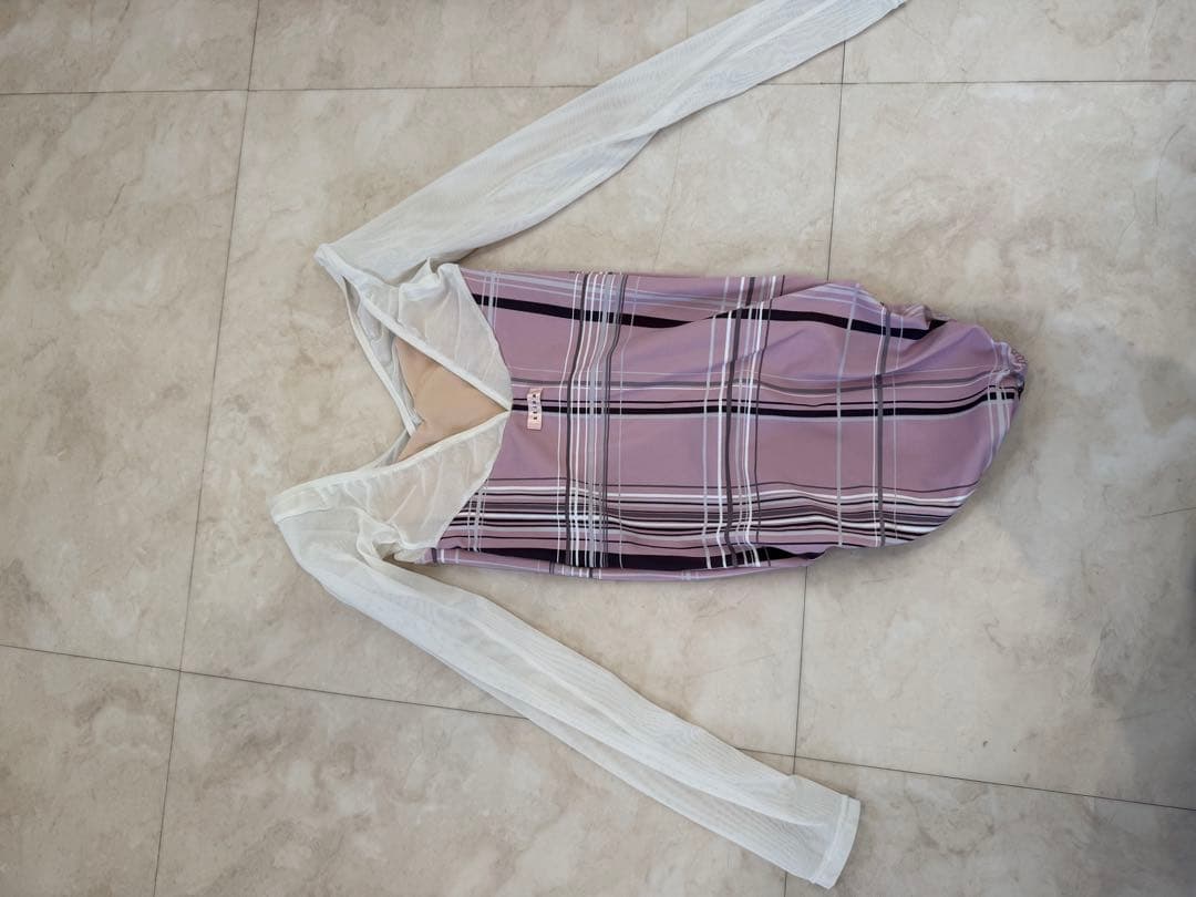 stina チェック柄レオタード jr.s