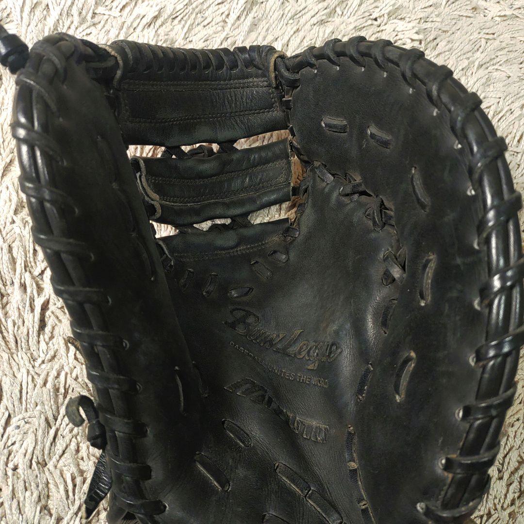 【ファーストミット】mizuno　軟式野球　グローブ　ブラック　一般