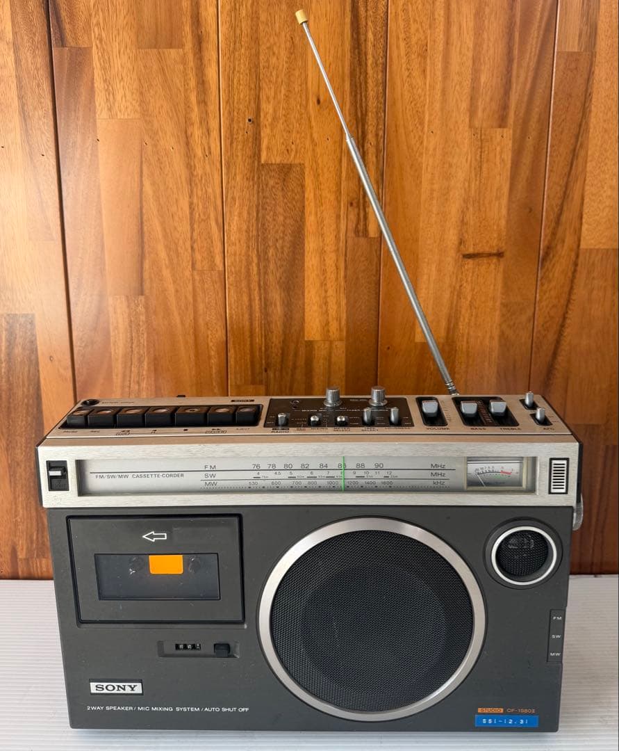 SONY モノラルラジカセ　CF-1980Ⅱ(a66)