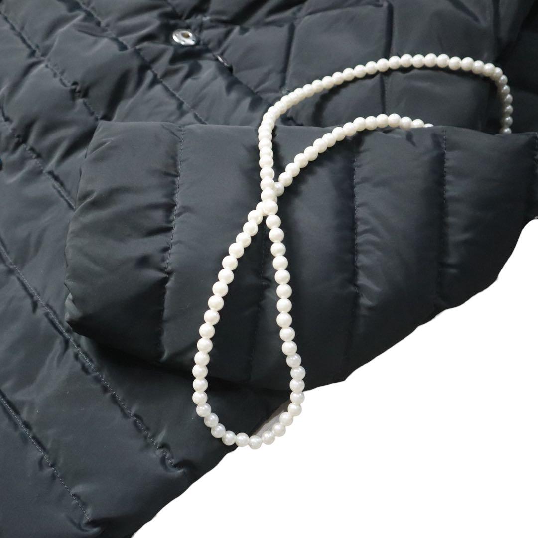 MaxMara マレーラ　軽やか軽量♪キルティングフォックスファー　ダウンコート