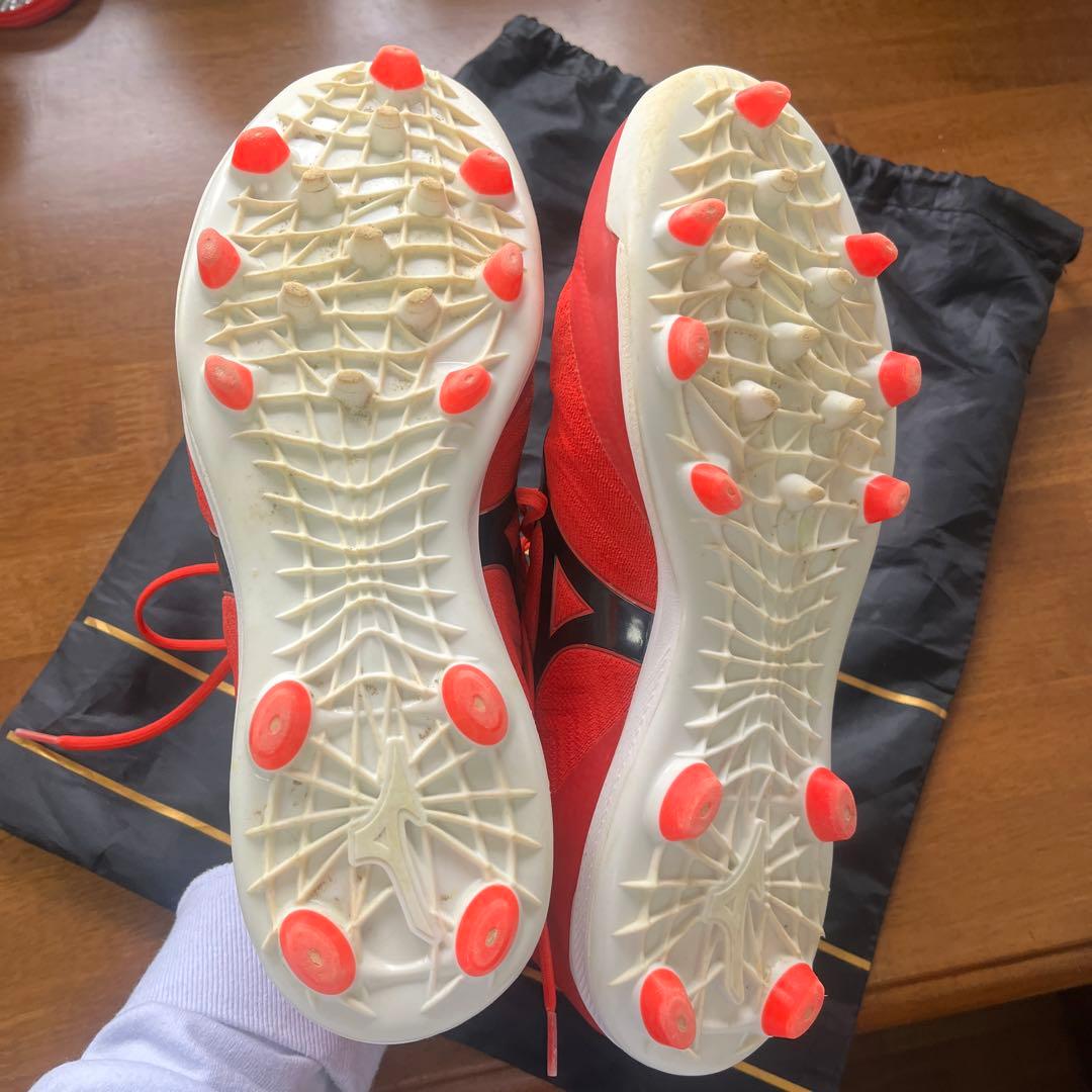限定品MizunoPro レッド スパイク 収納袋付き