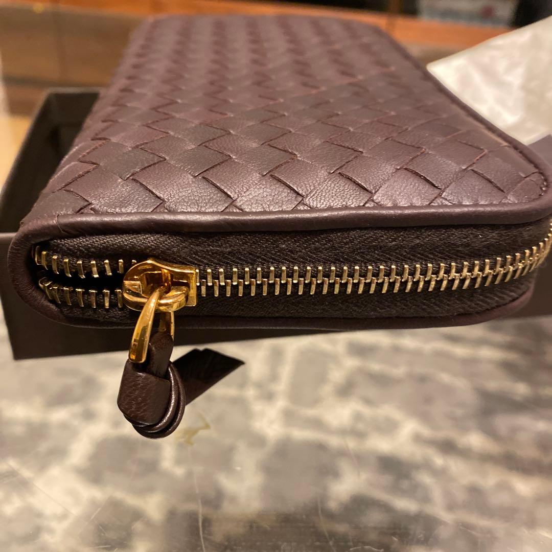 新品未使用 ボッテガヴェネタ ロングウォレット イントレチャート ブラウン