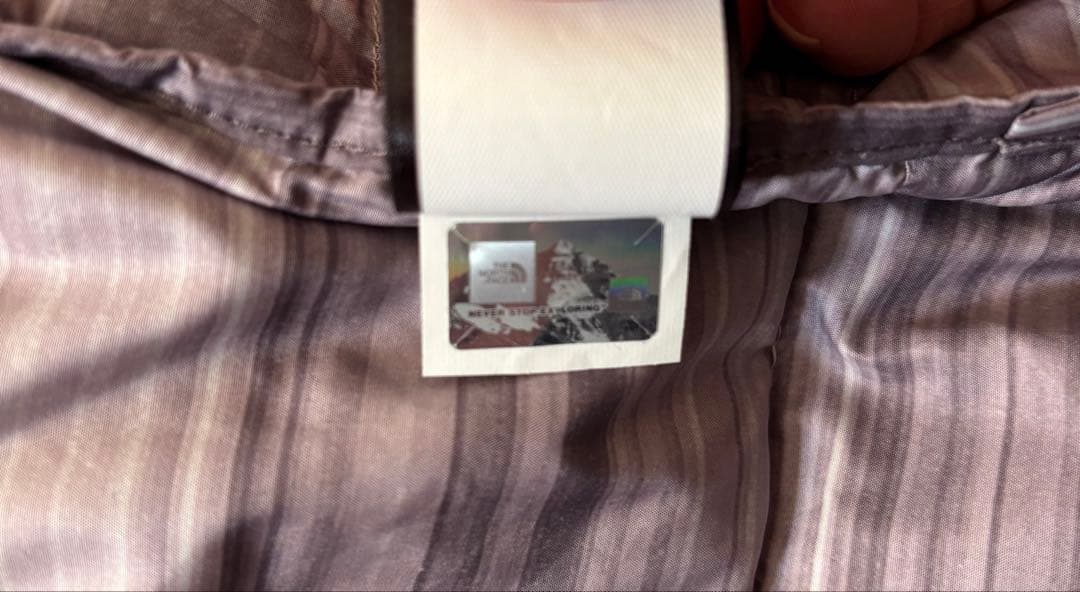 美品！ザノースフェイス フード付きダウンジャケット グレー