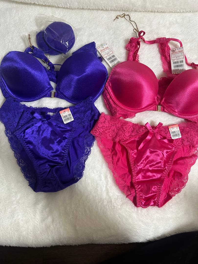 廃盤レアエメフィール サテン ブラジャーショーツセット B70/M まとめ売り