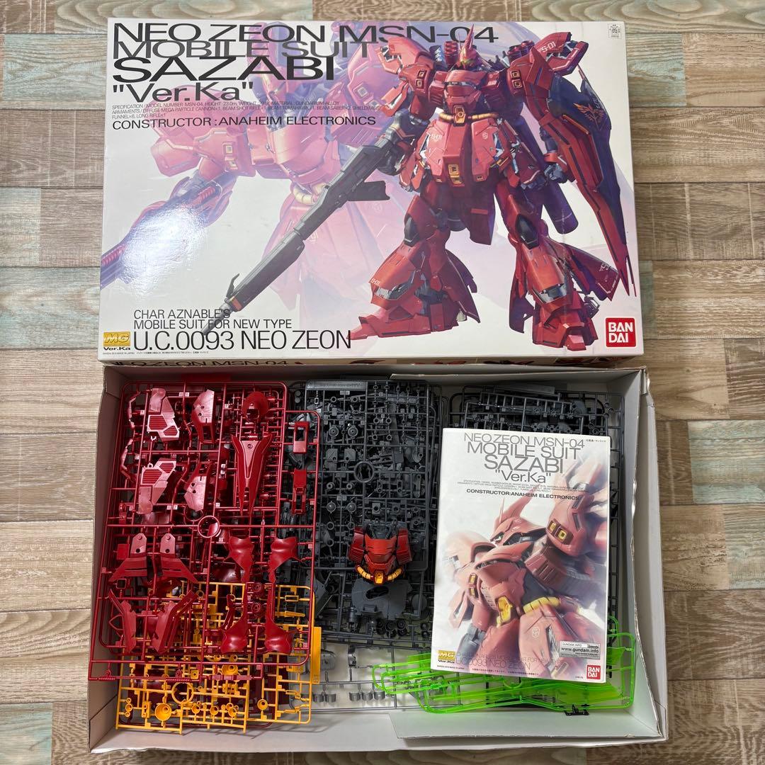 ユ*キ様 ガンダム SAZABI Ver Ka サザビー プラモデル 作りかけ