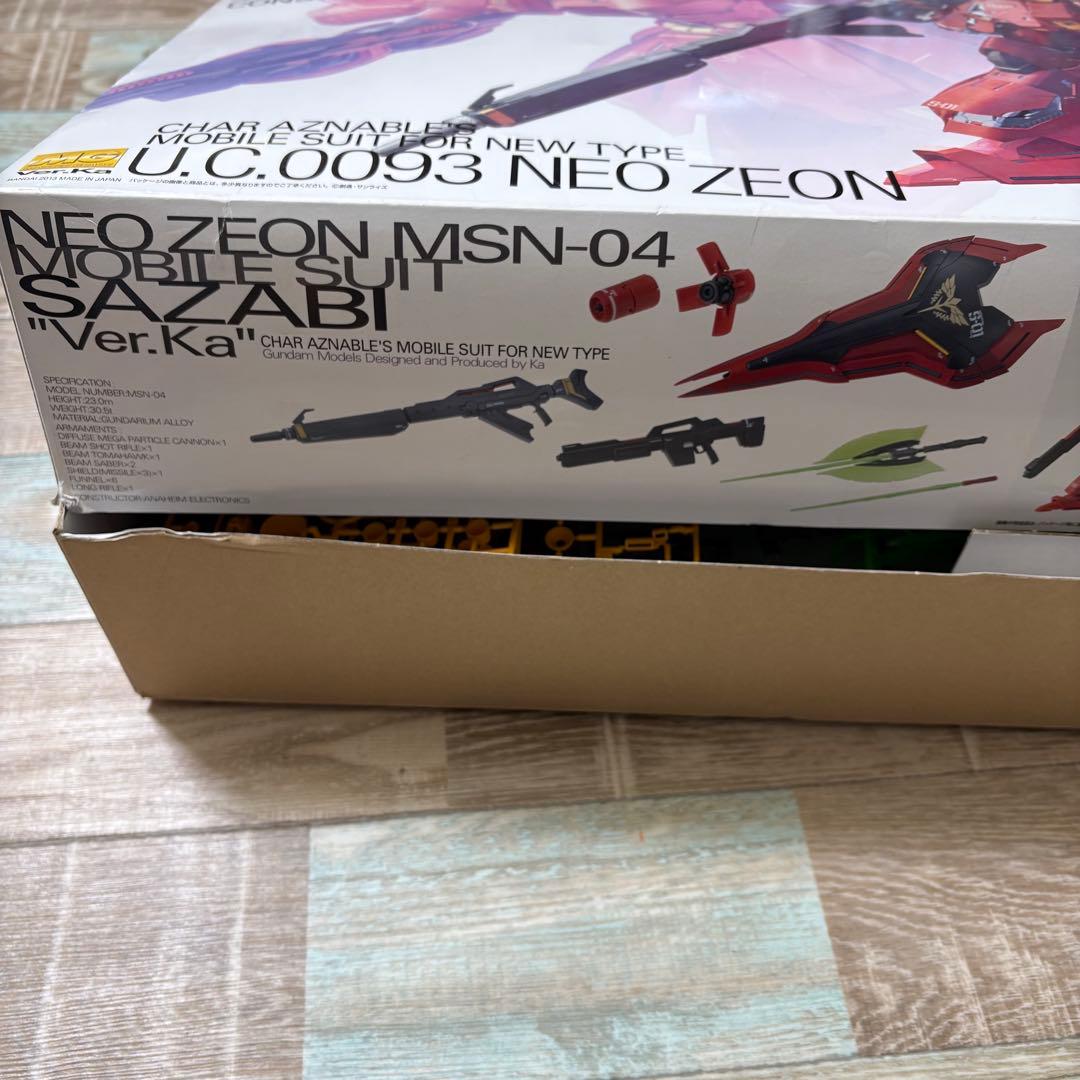 ユ*キ様 ガンダム SAZABI Ver Ka サザビー プラモデル 作りかけ