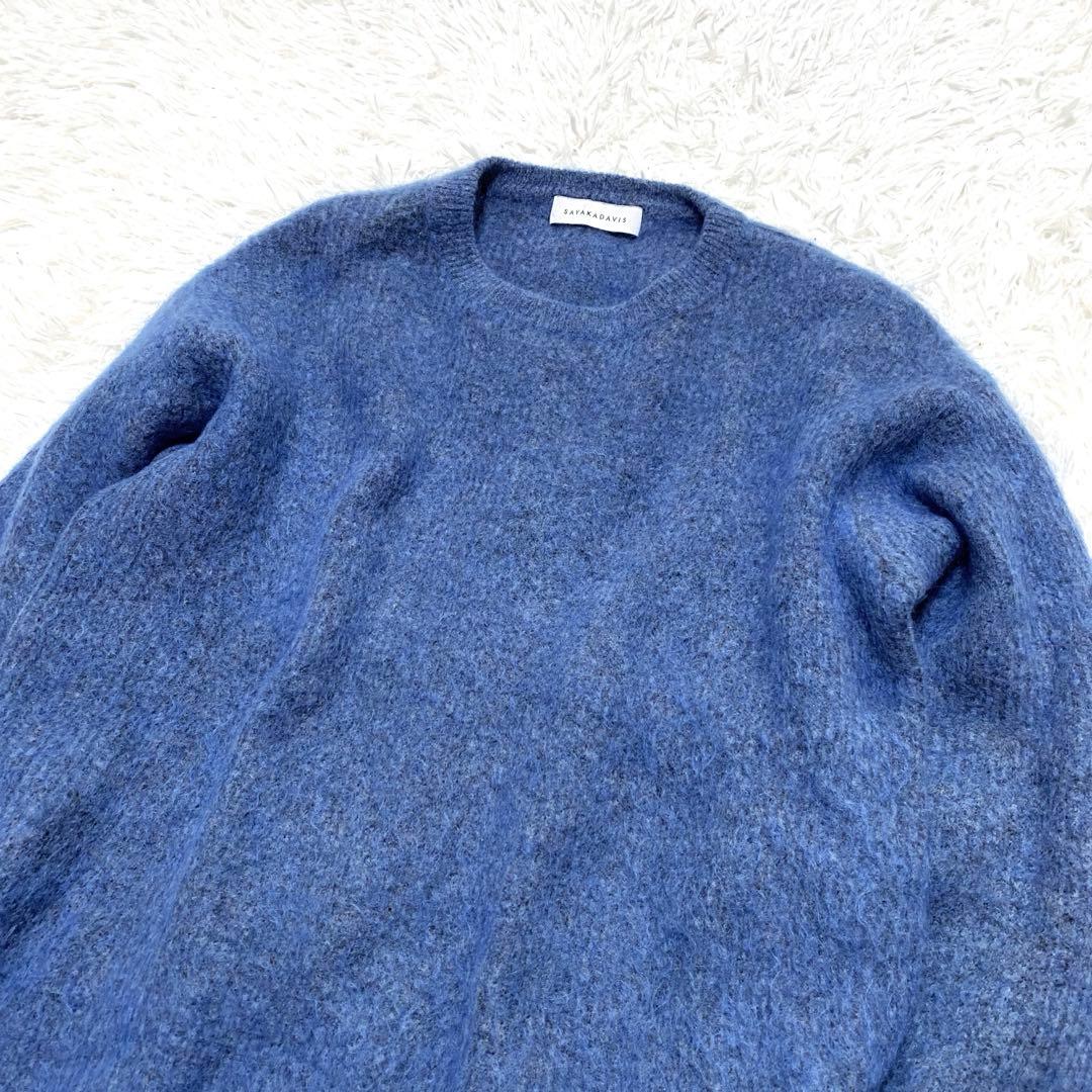 SAYAKA DAVIS サヤカデイヴィス モヘヤ クルーネックニット
