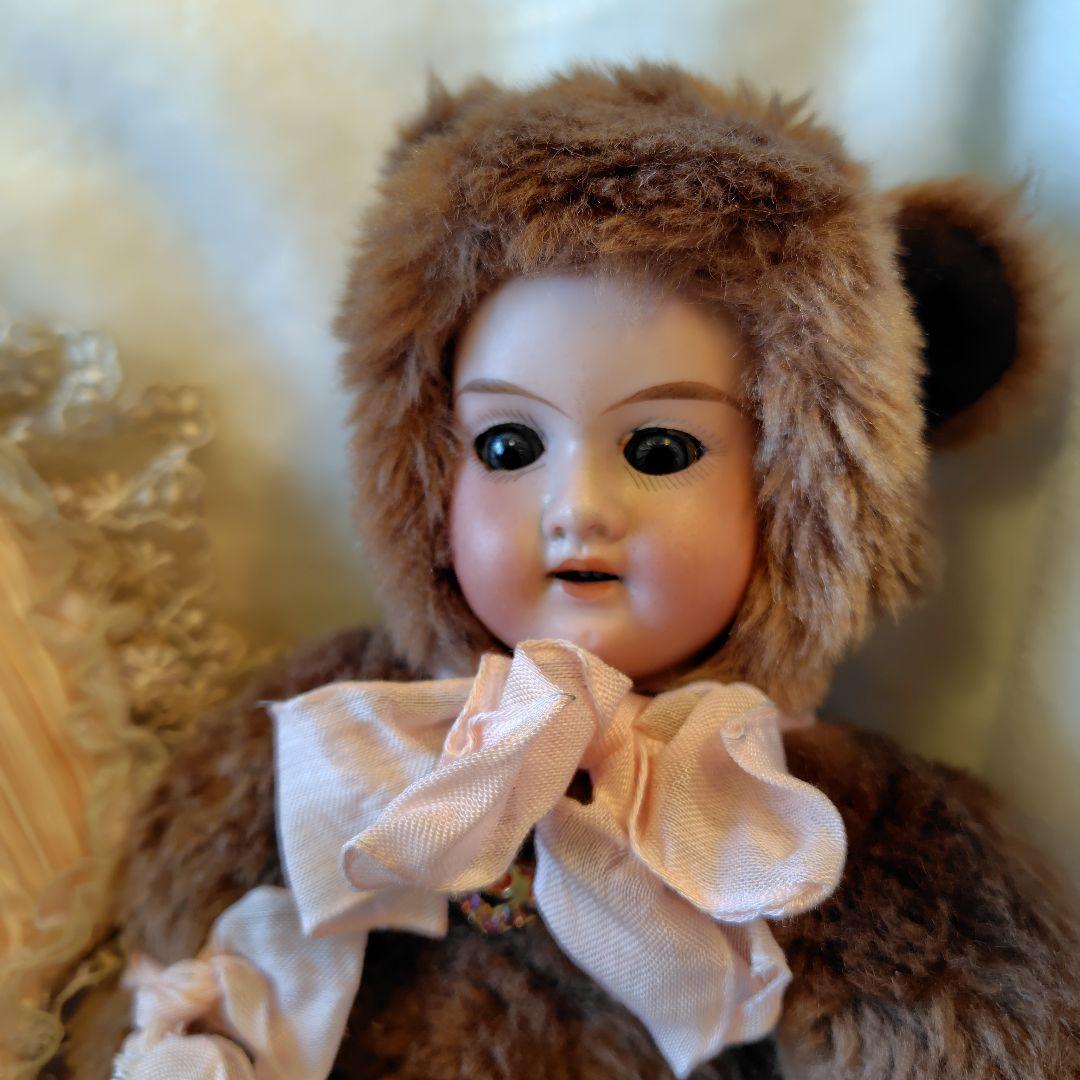 アンティーク　ビスクドール　アーモンドマルセル　クマになりたかった子