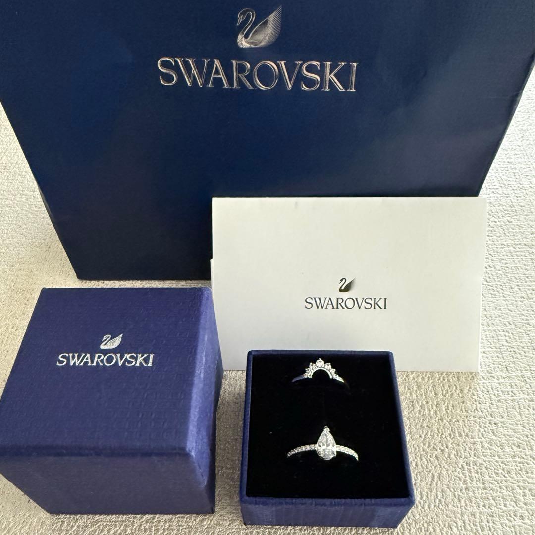 [2点セット]SWAROVSKI　指輪　サイズ55(14〜15号)