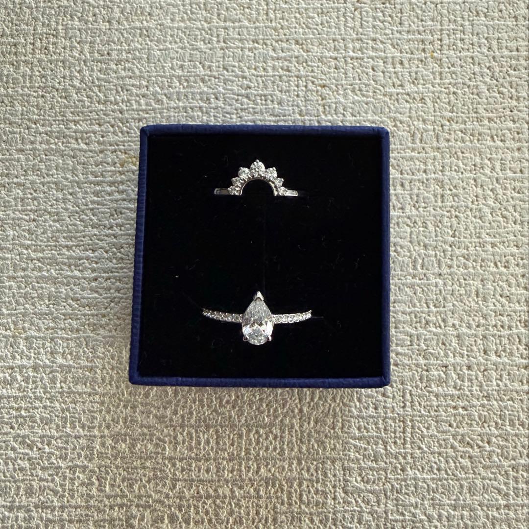 [2点セット]SWAROVSKI　指輪　サイズ55(14〜15号)