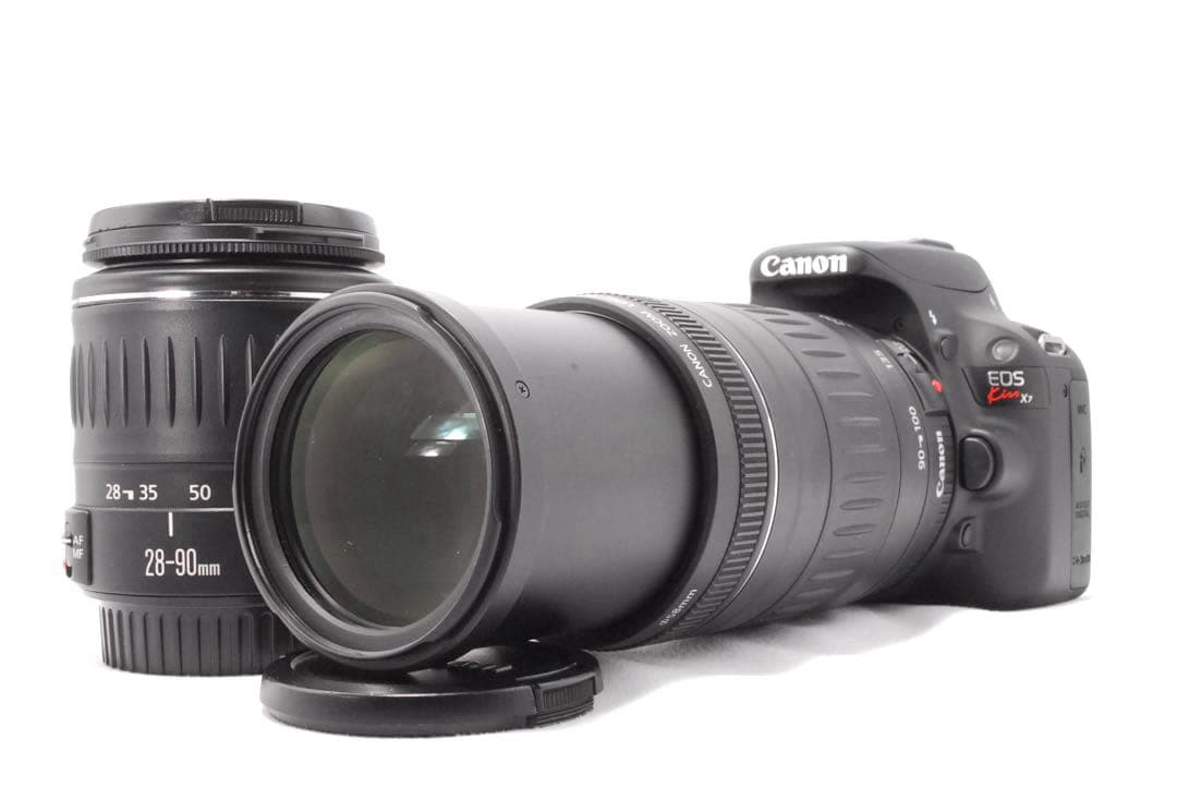 超軽量✨高画質✨Canon Kiss X7✨Wレンズ✨デジタル一眼レフ✨