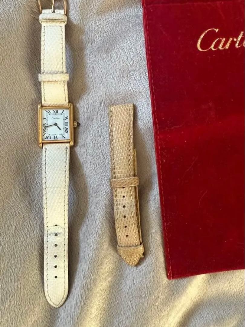 プレマストタンク　ベルト3色あり　Cartier 時計