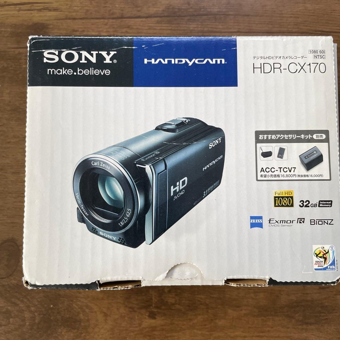 【美品】ソニー HDR-CX170 ブラック ハンディカムビデオカメラ