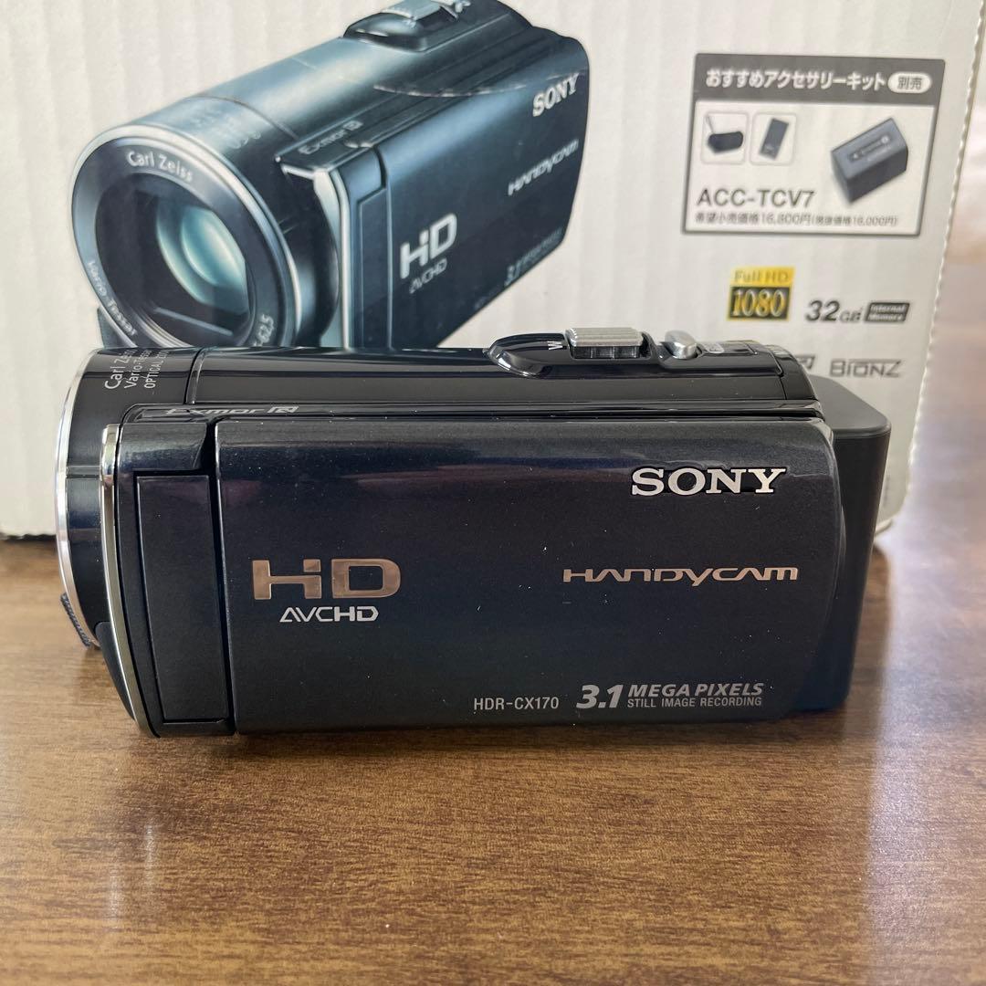 【美品】ソニー HDR-CX170 ブラック ハンディカムビデオカメラ