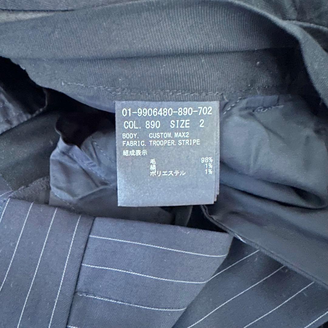 セオリー ノーカラージャケットパンツ セットアップ　LANAI 　ネイビー