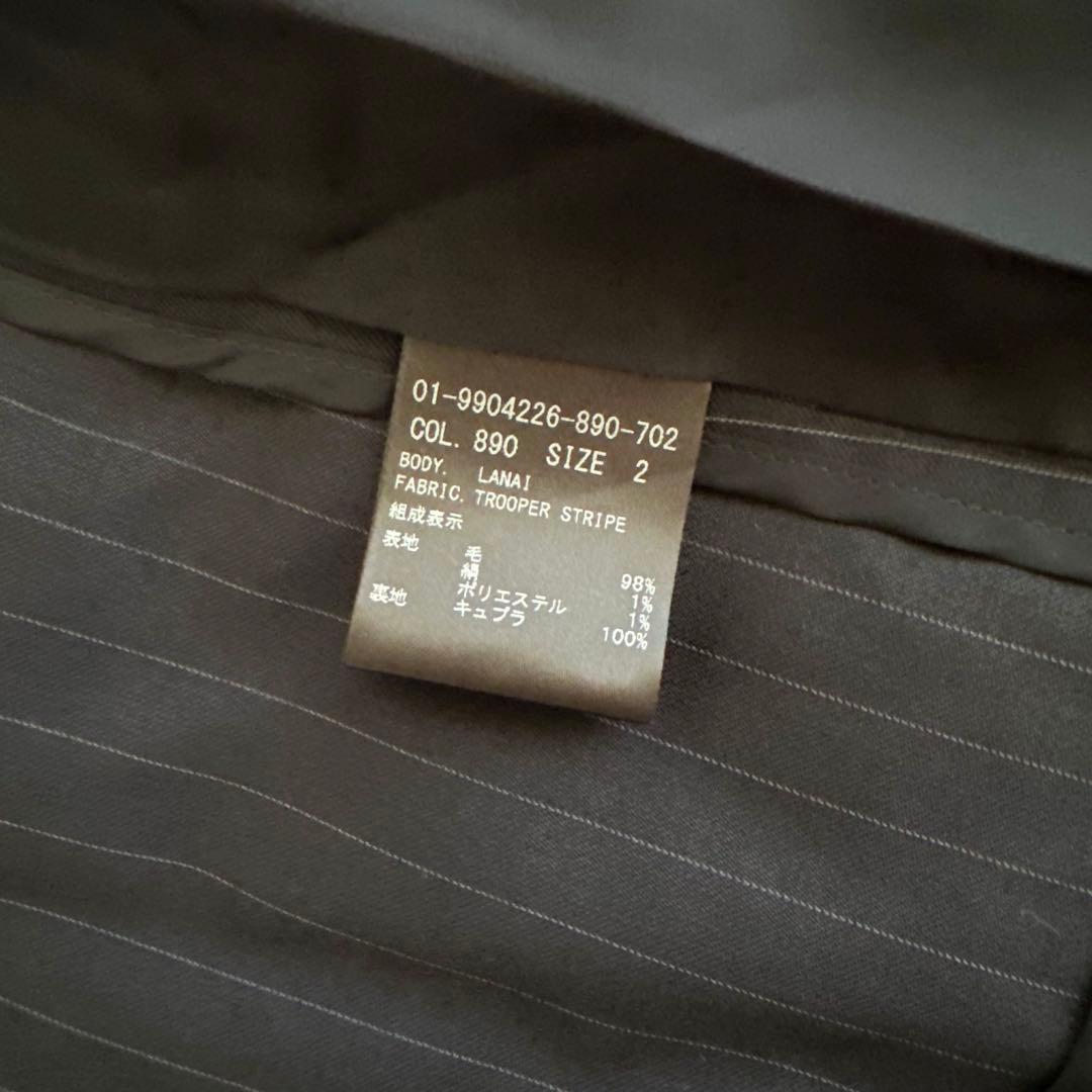 セオリー ノーカラージャケットパンツ セットアップ　LANAI 　ネイビー