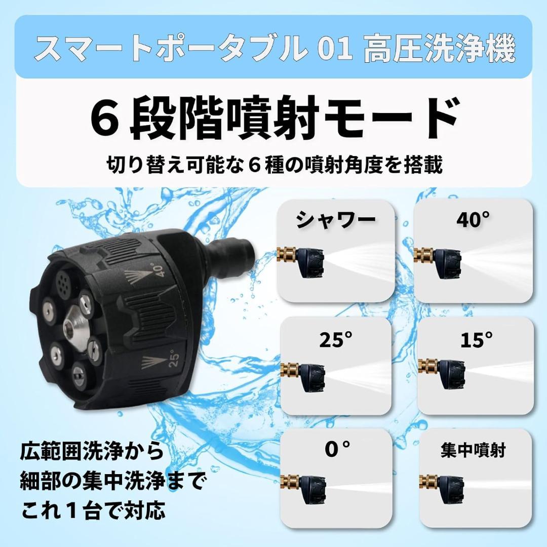 【新品】Custom Japan スマートポータブル01 高圧洗浄機