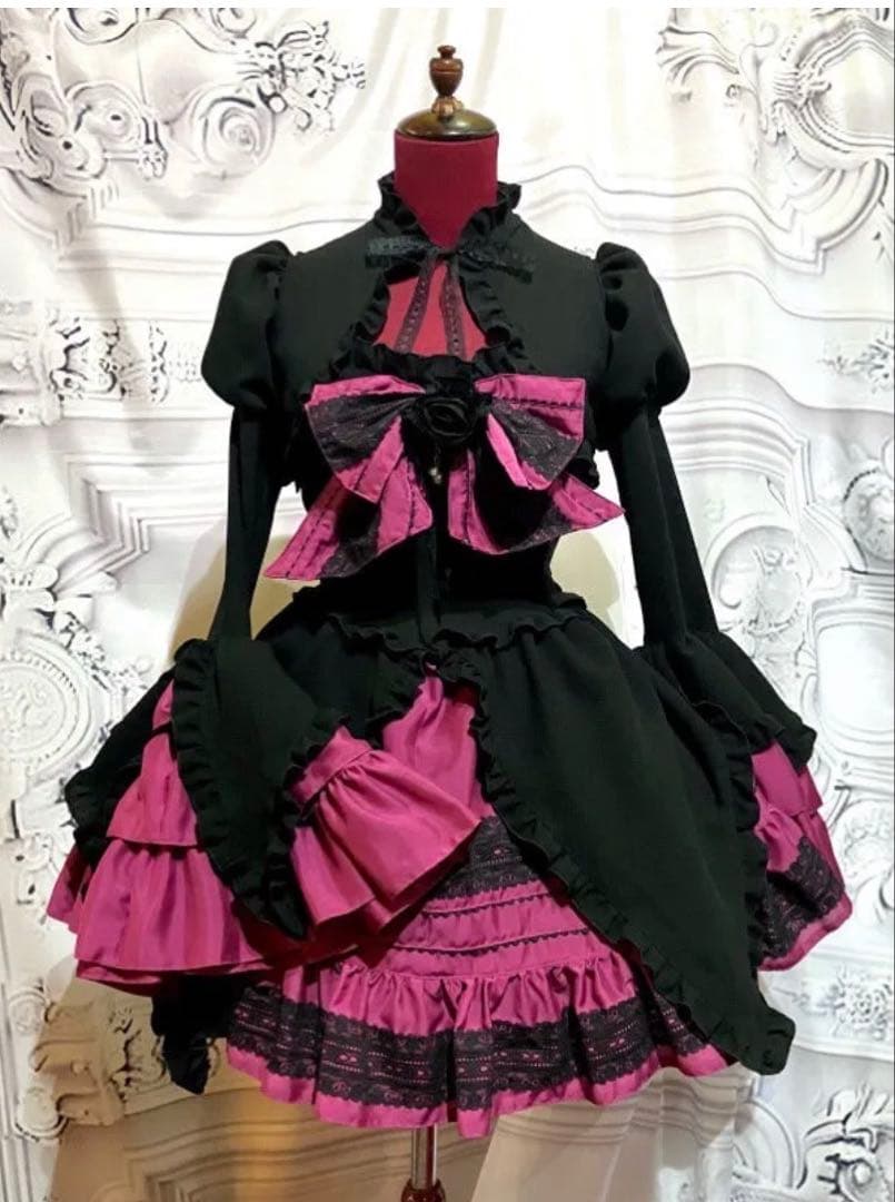 MARBLE 配色切り替えデコラティブドレスワンピース