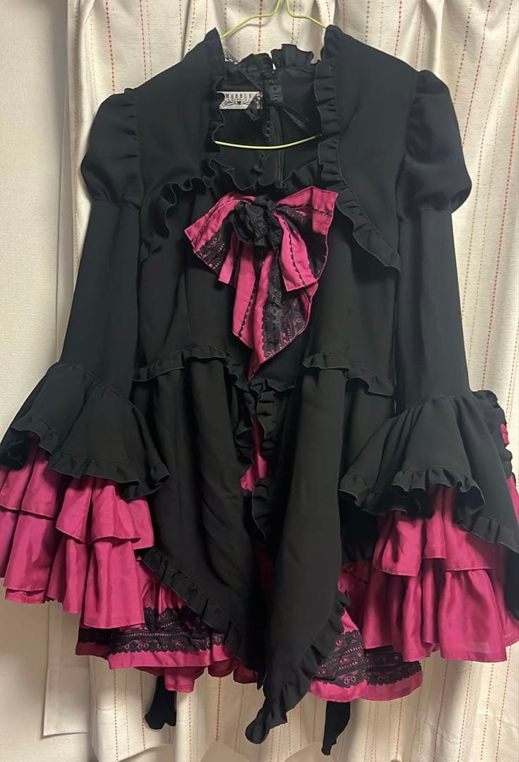 MARBLE 配色切り替えデコラティブドレスワンピース