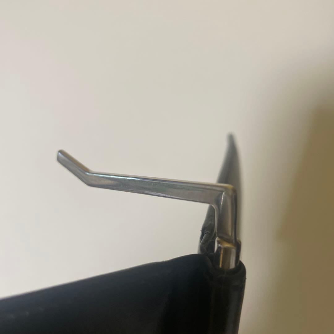 SAINT LAURENT ブラックレザー マネークリップ