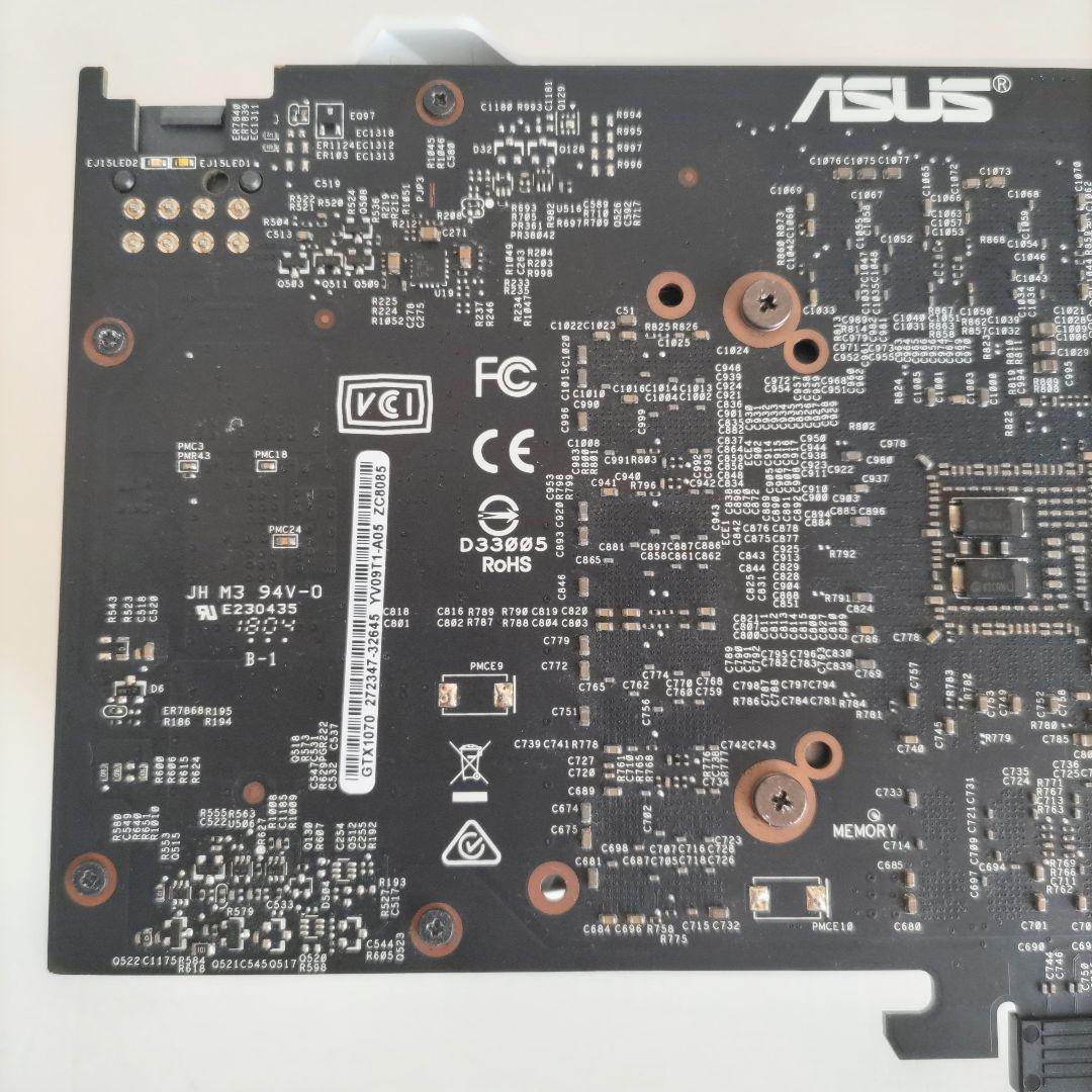 動作品 ASUS DUAL GEFORCE GTX 1070 グラフィックボード