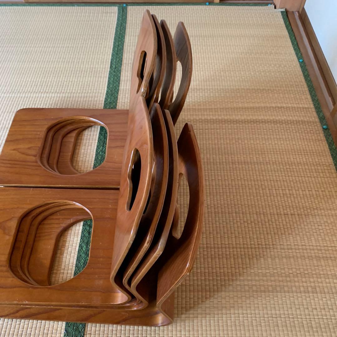 木製座椅子 8脚セット 木製 旅館 和室　曲木