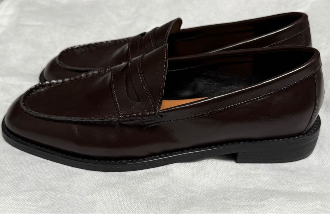 【新品未使用】OHOTORO Sleek Loafers brown 24.5
