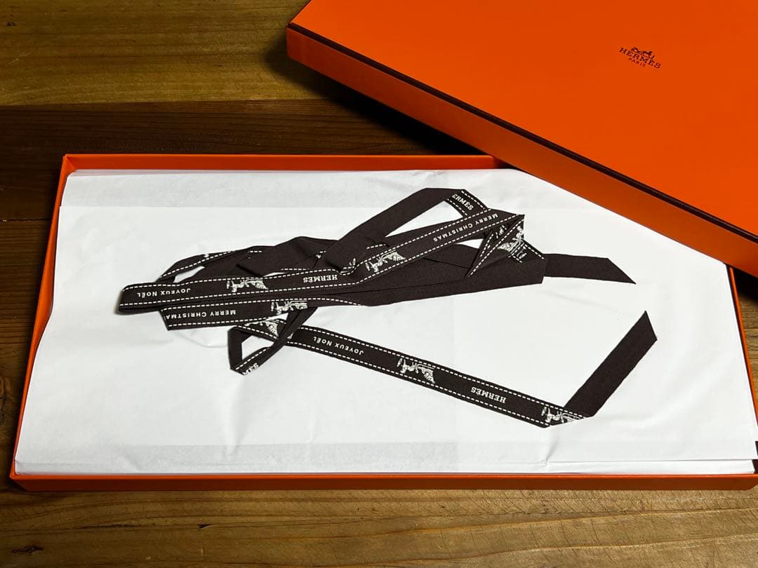 【✨HERMES✨】エルメス　カシミヤマフラー　箱、紙袋付き