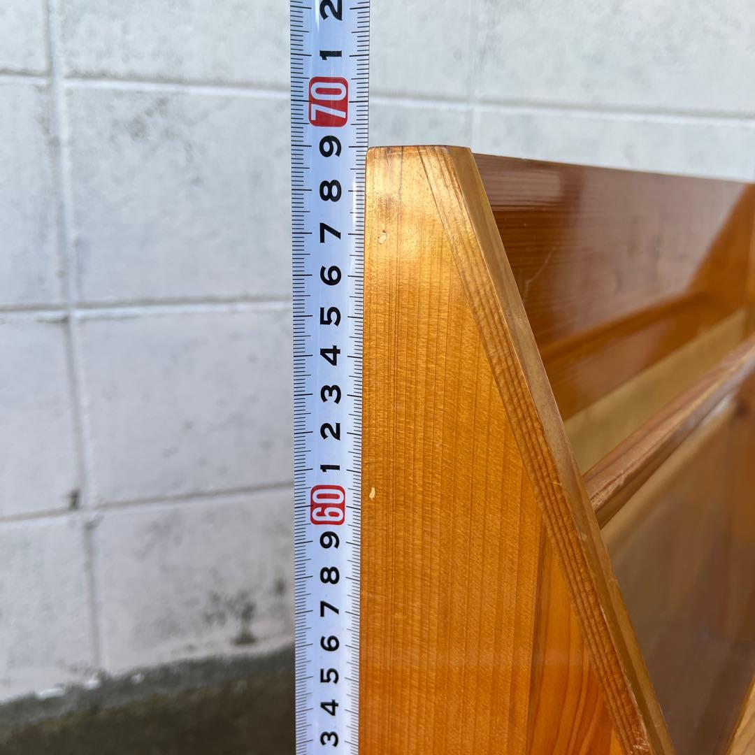 古家具ビンテージ品◾️木製マガジンラック 本立て 絵本立て シェルフ