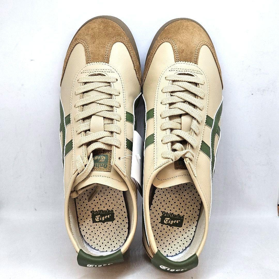新品 オニツカタイガー MEXICO 66 1183C102 ベージュグリーン