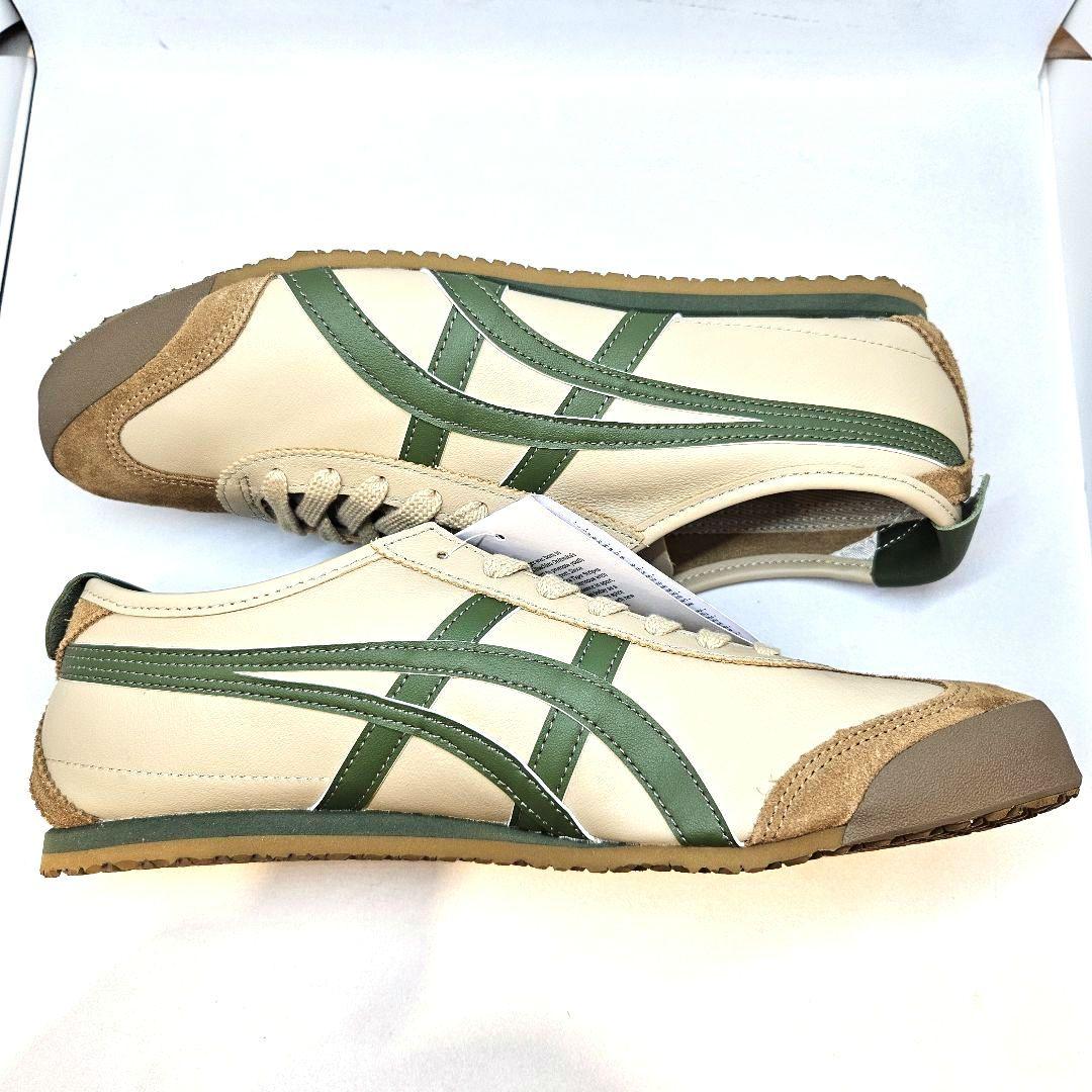 新品 オニツカタイガー MEXICO 66 1183C102 ベージュグリーン