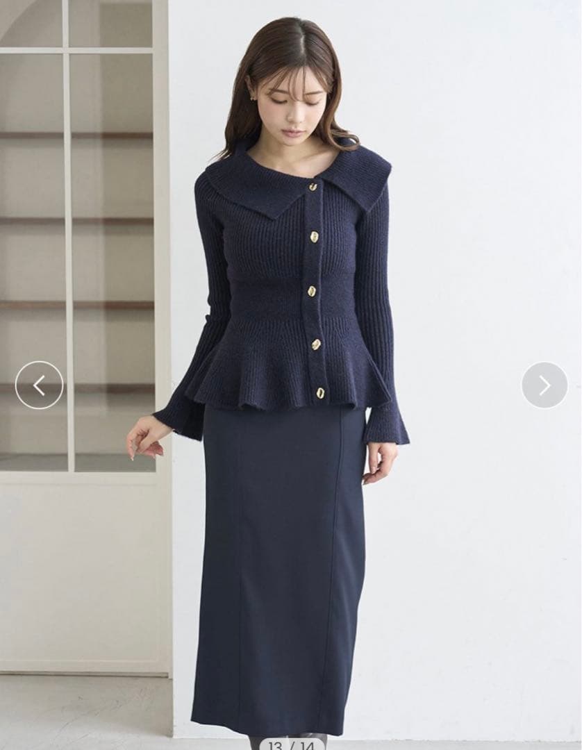 新品タグ付き⭐︎ スナイデル　ペプラムニットプルオーバー