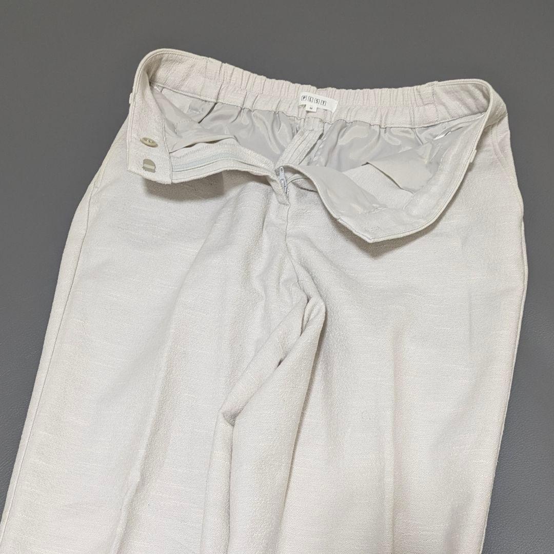 人気✨プラステ　スラブストレッチパンツスーツ　セットアップ　ノーカラーカラーレス