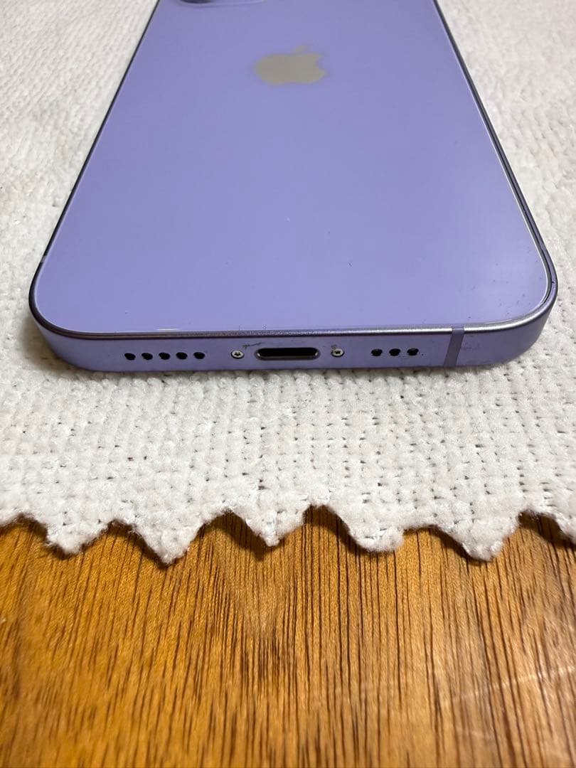Apple iPhone 12 64GBパープル　シリコンケース付き　電池86%