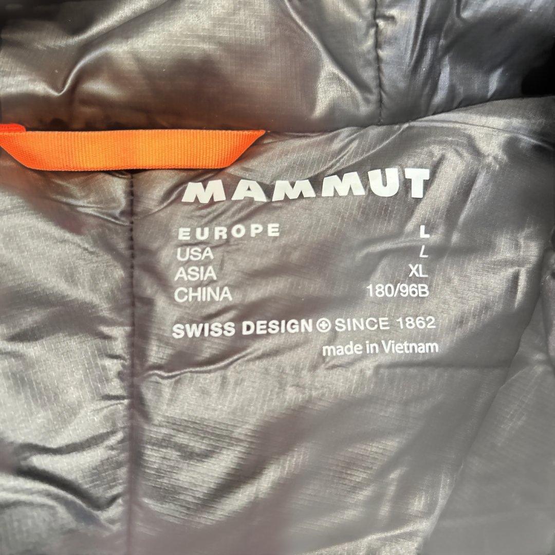 MAMMUTフード付きダウンジャケット ブラック