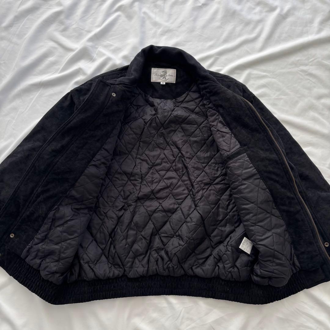 00’s vintage スエード調ブルゾン ブラック 短丈 アメカジ シティー