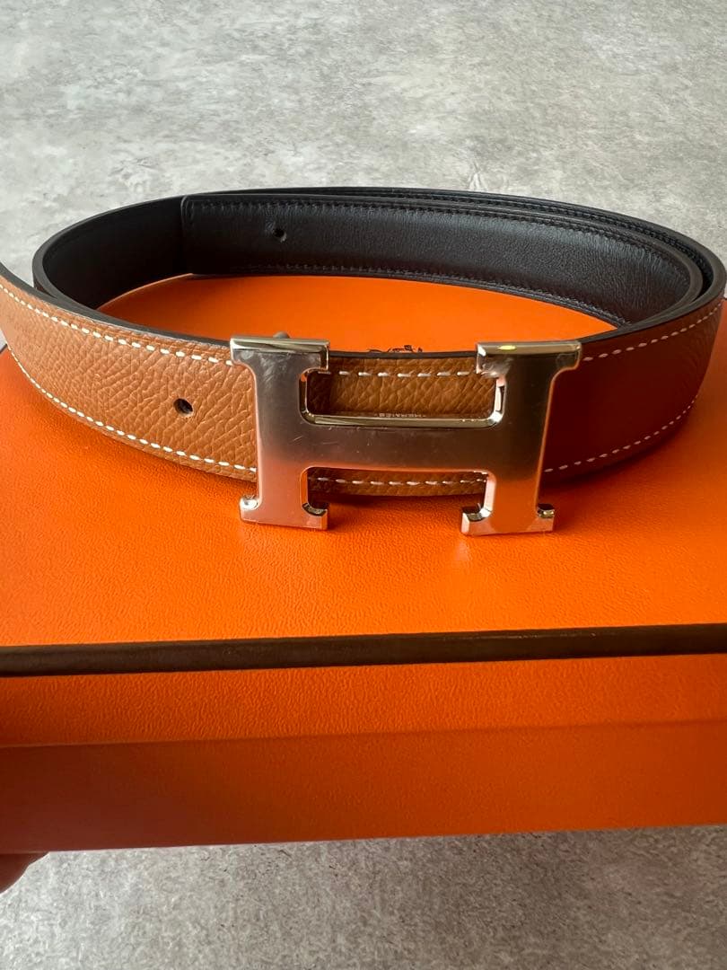 【新品】エルメス　リバーシブル　レディース　Hバックルベルト　　《ミニH》