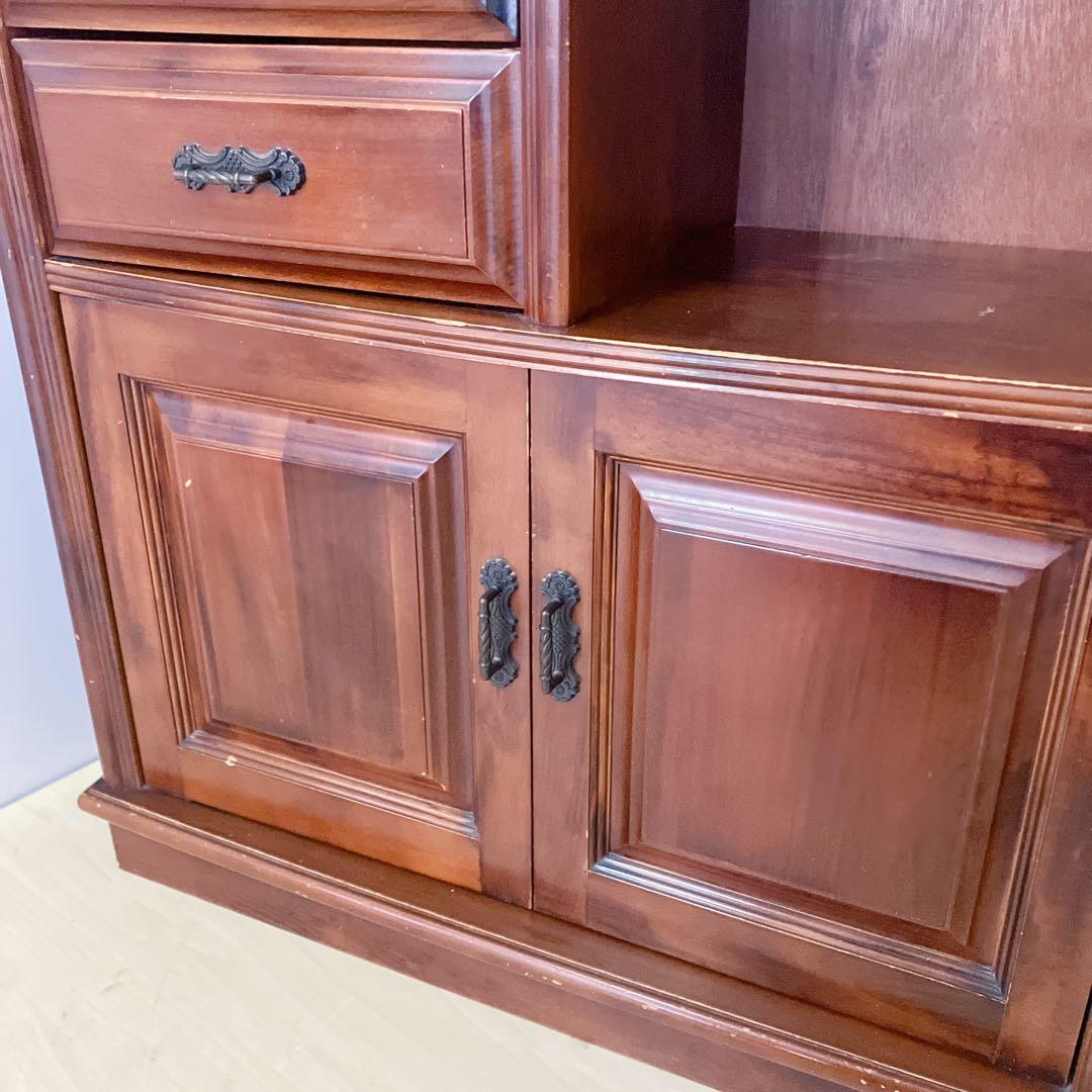 アンティーク調　キャビネット　電話台FAX台　サイドキャビネット　サイドチェスト