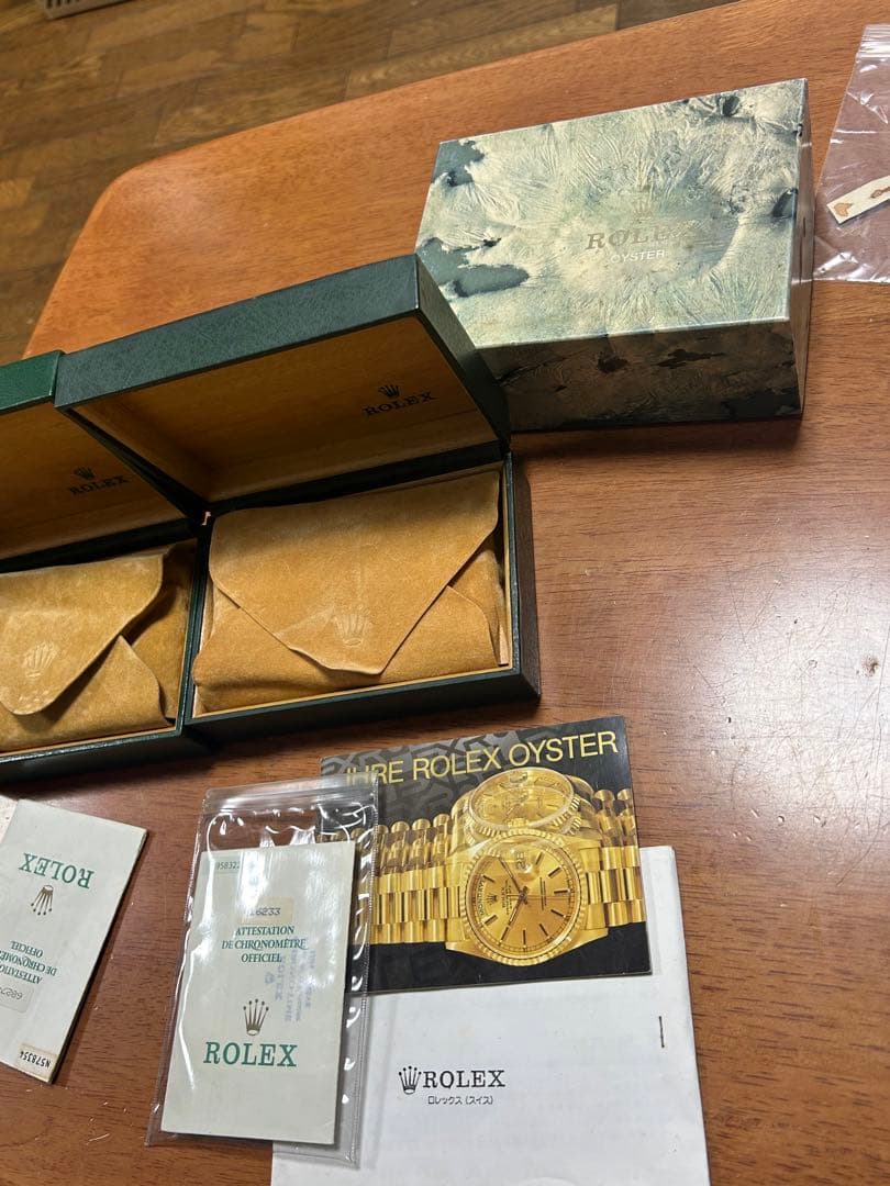 純正　ROLEX ヴィンテージ ロレックス　Rolex 時計の空箱セット２個