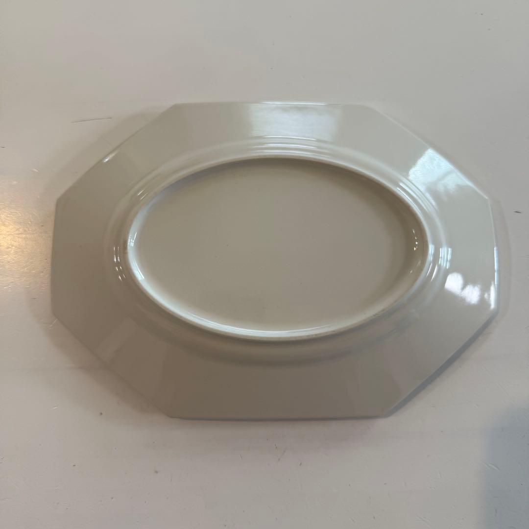 石川隆児　Oval Octogonal Plate M White 新品