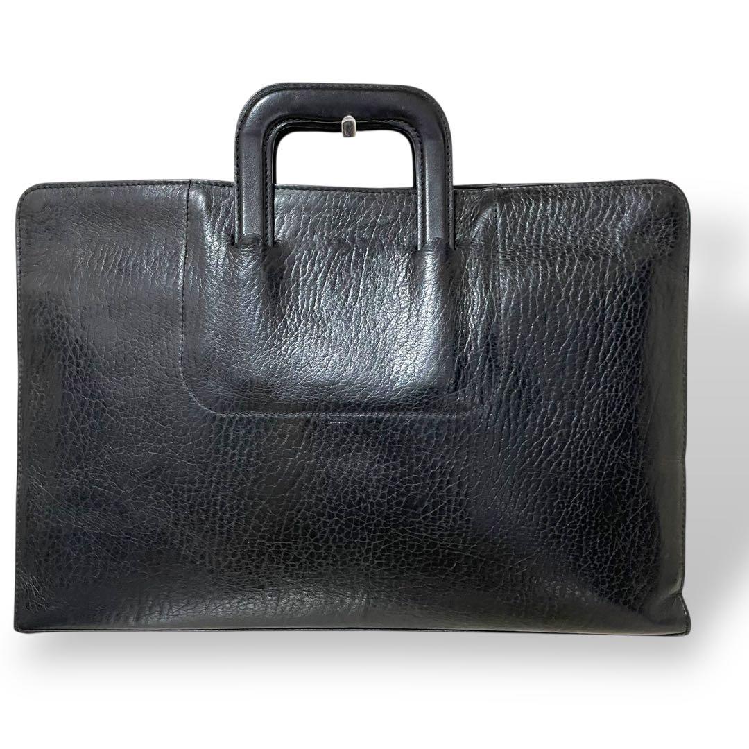 美品 バーバリー A4収納 ビジネスバッグ ブリーフケース レザー 鍵付き