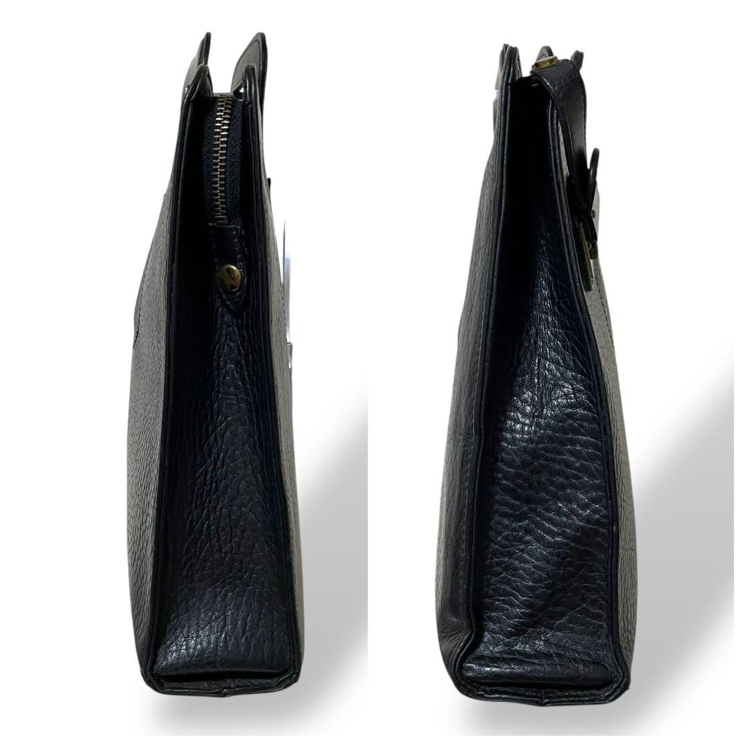 美品 バーバリー A4収納 ビジネスバッグ ブリーフケース レザー 鍵付き