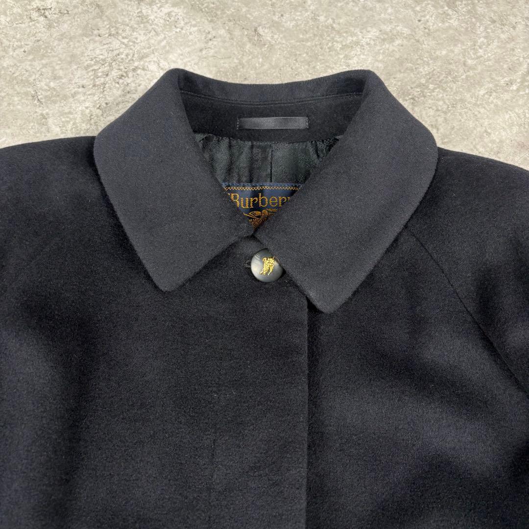 美品　バーバリー　BURBERRY アンゴラ　バルカラー　コート　Aライン 9