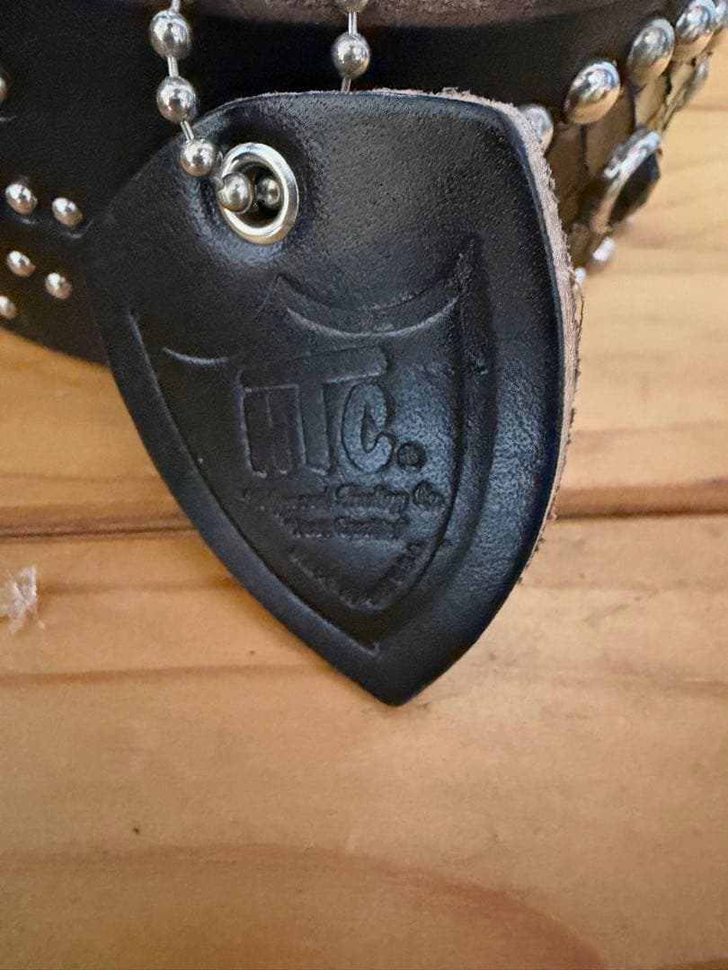 新品未使用　HTC ピーナッツオーバーレイベルト　ブラックレザー　36
