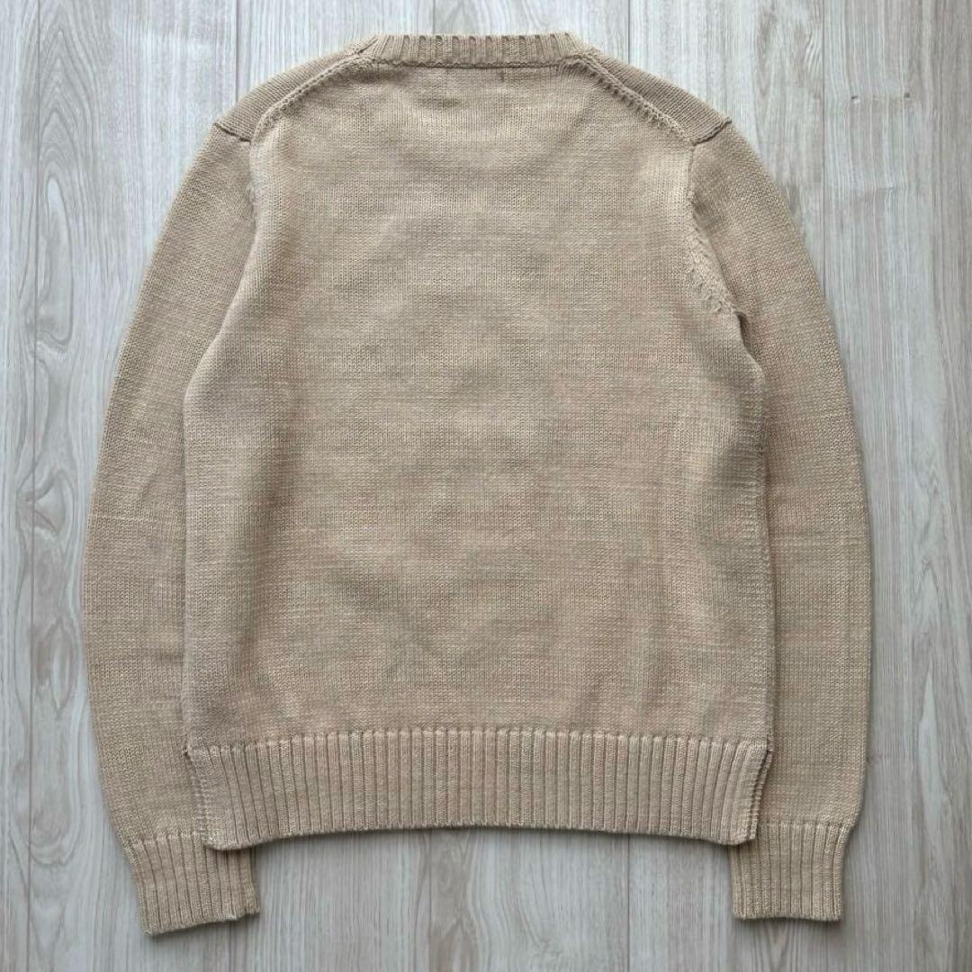 【美品】ポロラルフローレン 現行 ポロベア コットンセーター S ベージュ