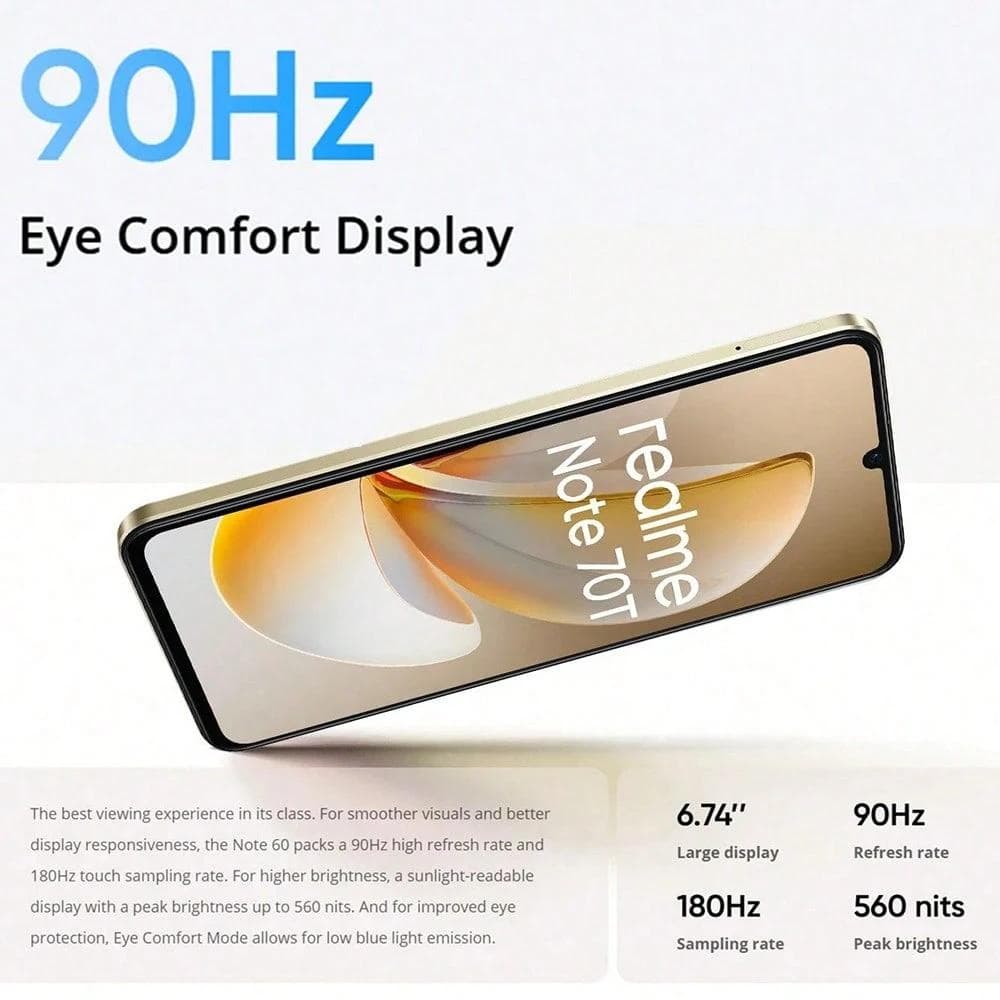 realme Note 70T 本体 RAM 4G+ROM 64G SIMフリー